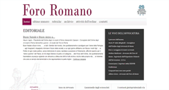 Desktop Screenshot of foro-romano.it