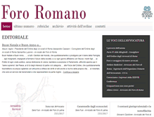 Tablet Screenshot of foro-romano.it